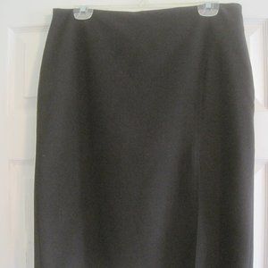 EXPRESS BLACK SKIRT WITH FRONT SLIT 13/14 NWOT